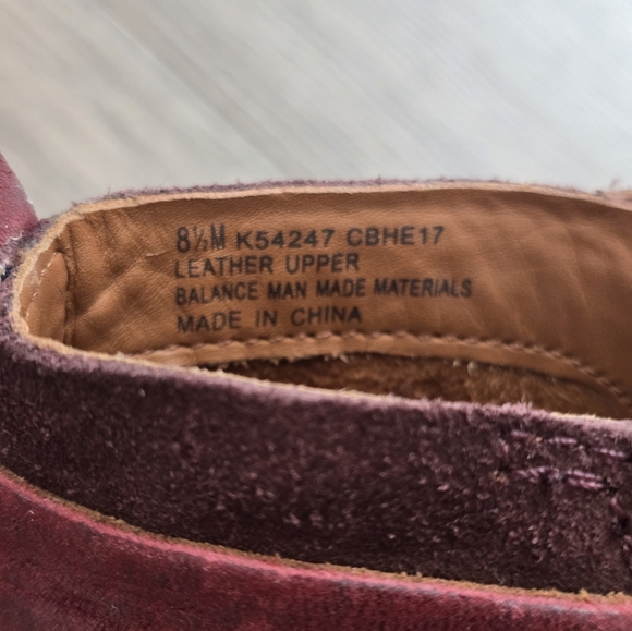 Kork-ease Deep Plum Leather Ankle Booties Size 8.5 Boho Weatern Fall - Picture 9 of 9